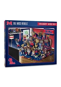 Ole Miss Rebels YouTheFan NCAA Mississippi Rebels Purebred Fans 500pc Puzzle - "A Real Nailbiter"