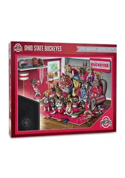 YouTheFan NCAA Ohio State Buckeyes Purebred Fans 500pc Puzzle - "A Real Nailbiter"