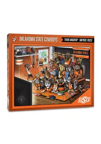 YouTheFan NCAA Oklahoma State Cowboys Purebred Fans 500pc Puzzle - "A Real Nailbiter"
