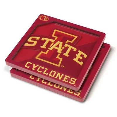 YouTheFan NCAA Iowa State Cyclones 3D Logo Series Coasters