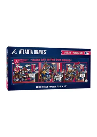 YouTheFan MLB Atlanta Braves Game Day in the Dog House 1000pc Puzzle