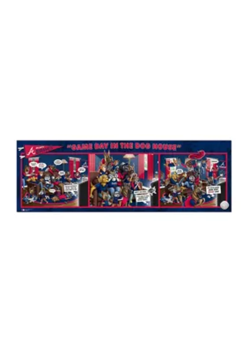 YouTheFan MLB Atlanta Braves Game Day in the Dog House 1000pc Puzzle