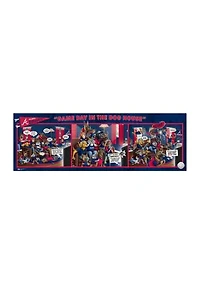 YouTheFan MLB Atlanta Braves Game Day in the Dog House 1000pc Puzzle