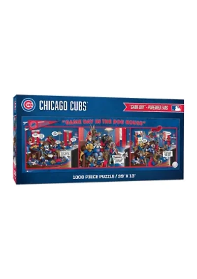 YouTheFan MLB Chicago Cubs Game Day in the Dog House 1000pc Puzzle