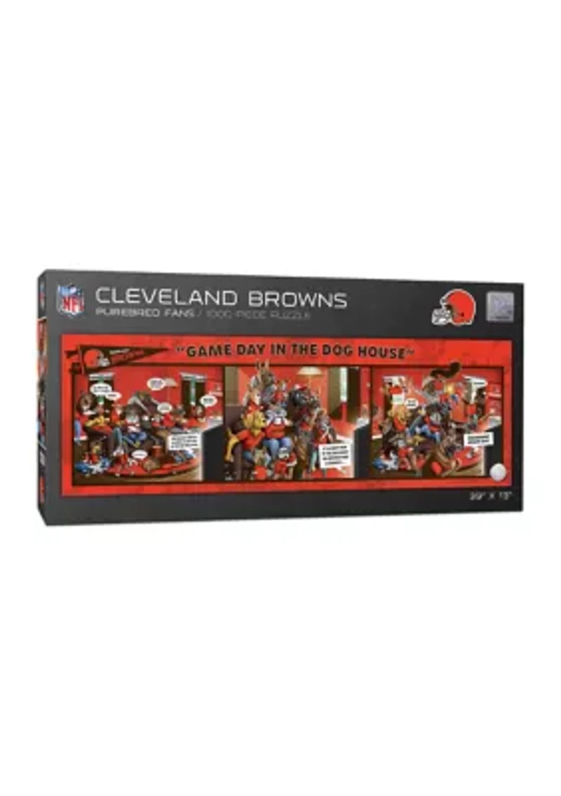 YouTheFan NFL Cleveland Browns Game Day in the Dog House 1000pc Puzzle