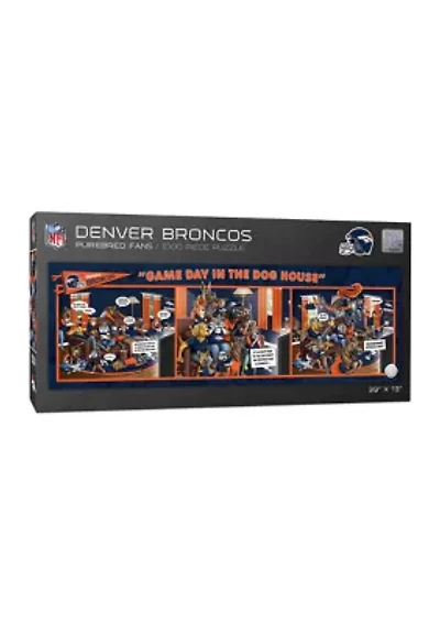 YouTheFan NFL Denver Broncos Game Day in the Dog House 1000pc Puzzle