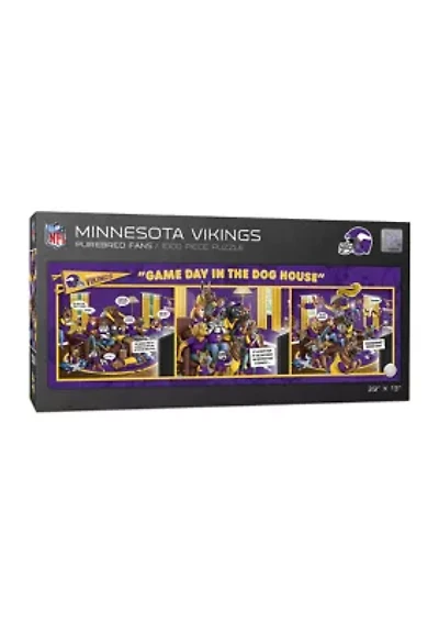 YouTheFan NFL Minnesota Vikings Game Day in the Dog House 1000pc Puzzle