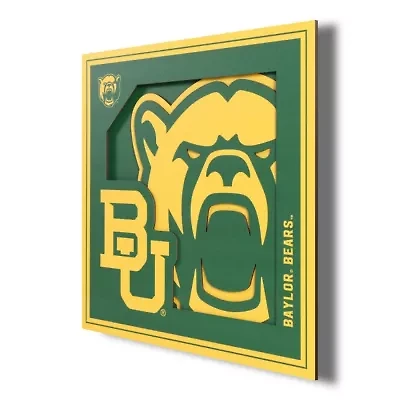 YouTheFan NCAA Baylor Bears 3D Logo Series Wall Art - 12x12