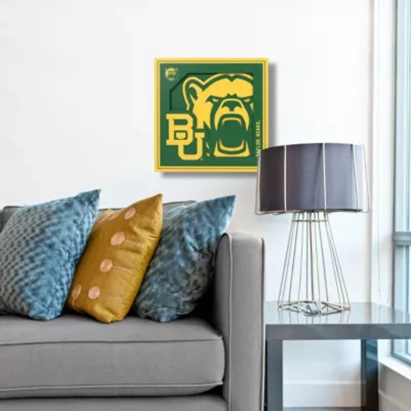 YouTheFan NCAA Baylor Bears 3D Logo Series Wall Art - 12x12