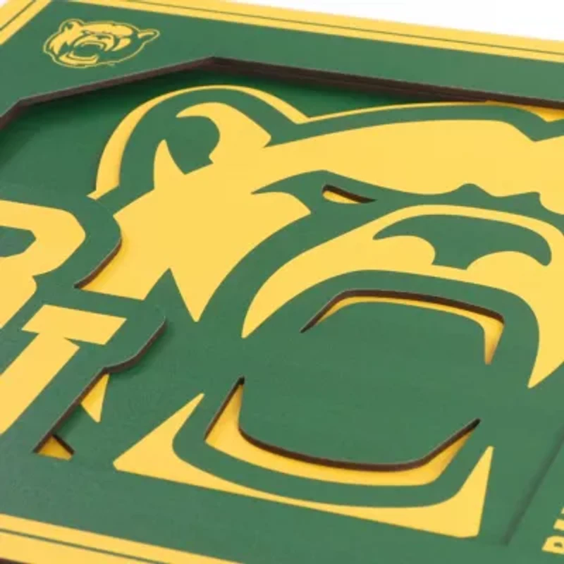YouTheFan NCAA Baylor Bears 3D Logo Series Wall Art - 12x12