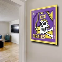 YouTheFan NCAA East Carolina Pirates 3D Logo Series Wall Art - 12x12