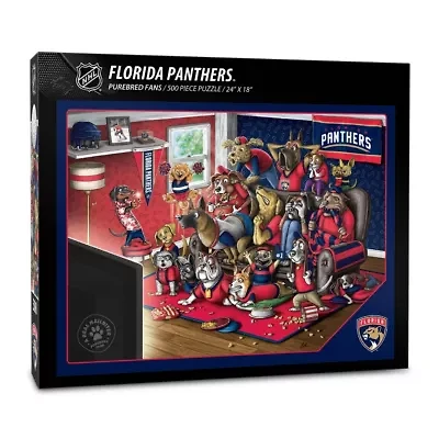 YouTheFan NHL Florida Panthers Purebred Fans 500pc Puzzle - "A Real Nailbiter"