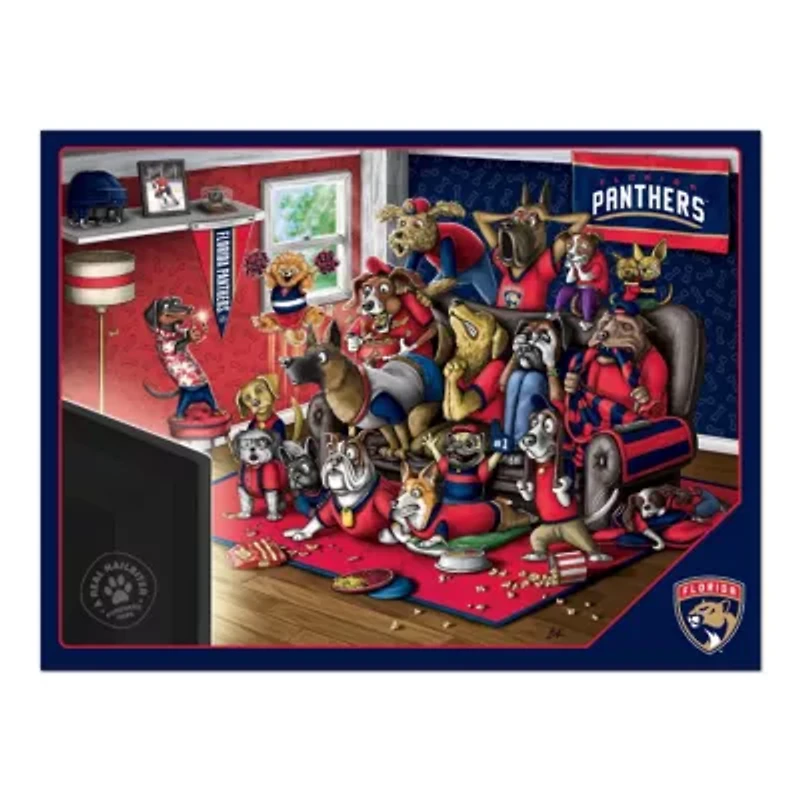 YouTheFan NHL Florida Panthers Purebred Fans 500pc Puzzle - "A Real Nailbiter"