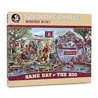 YouTheFan NCAA Florida State Seminoles Game Day At The Zoo 500pc Puzzle