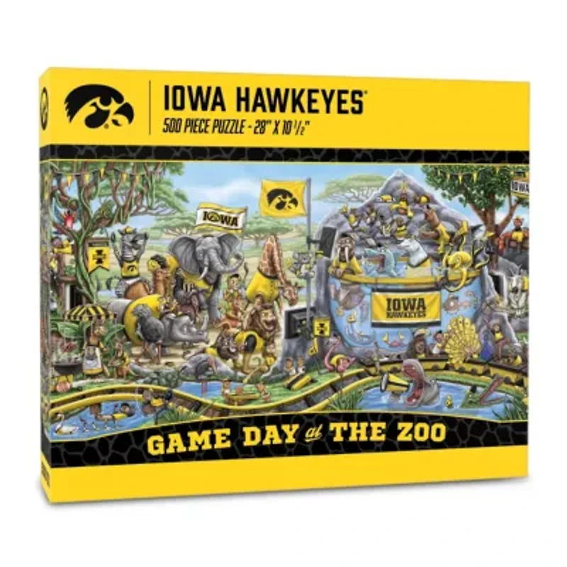 YouTheFan NCAA Iowa Hawkeyes Game Day At The Zoo 500pc Puzzle