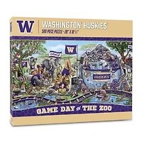 YouTheFan NCAA Washington Huskies Game Day At The Zoo 500pc Puzzle