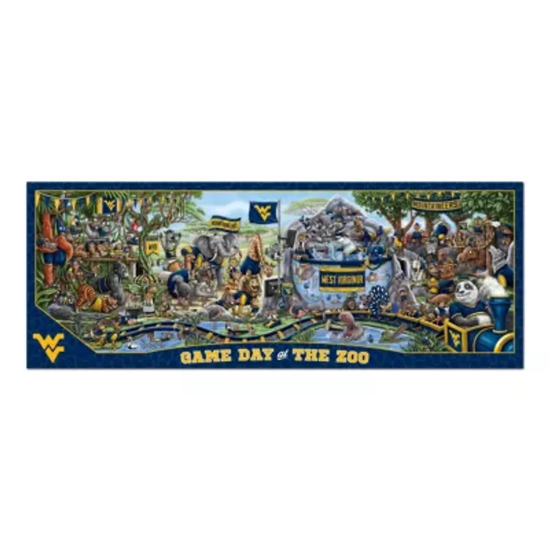 YouTheFan NCAA West Virginia Mountaineers Game Day At The Zoo 500pc Puzzle
