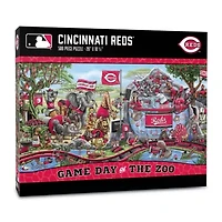 YouTheFan MLB Cincinnati Reds Game Day At The Zoo 500pc Puzzle