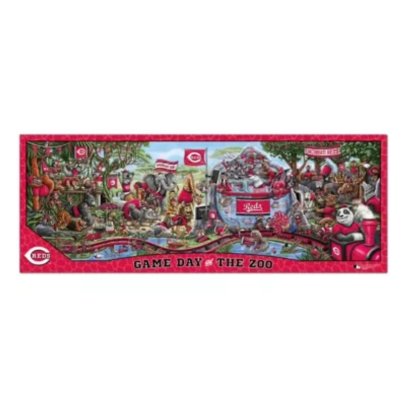 YouTheFan MLB Cincinnati Reds Game Day At The Zoo 500pc Puzzle
