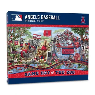 YouTheFan MLB Los Angeles Angels Game Day At The Zoo 500pc Puzzle
