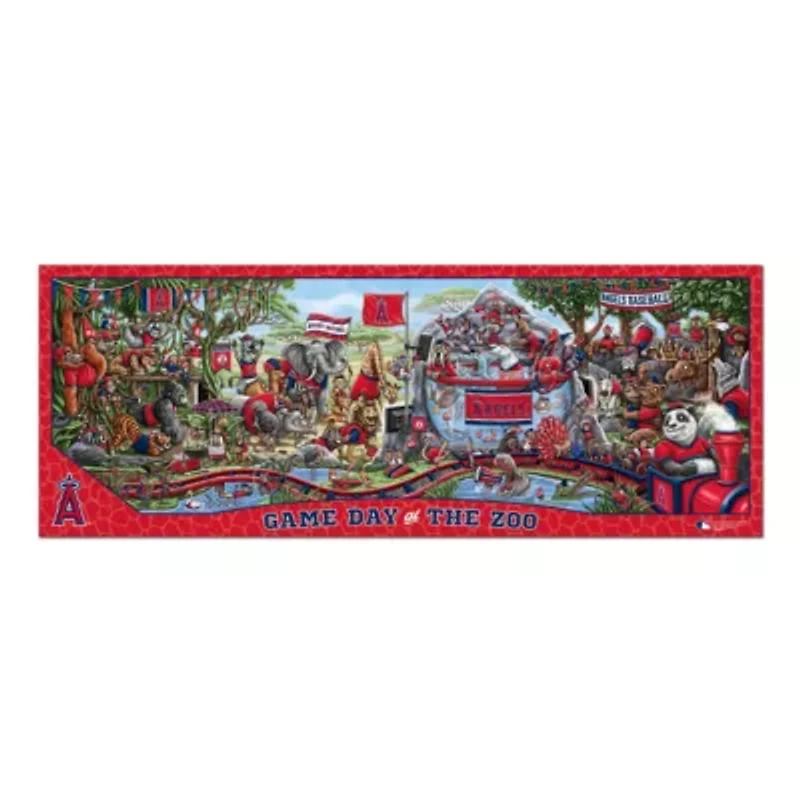 YouTheFan MLB Los Angeles Angels Game Day At The Zoo 500pc Puzzle