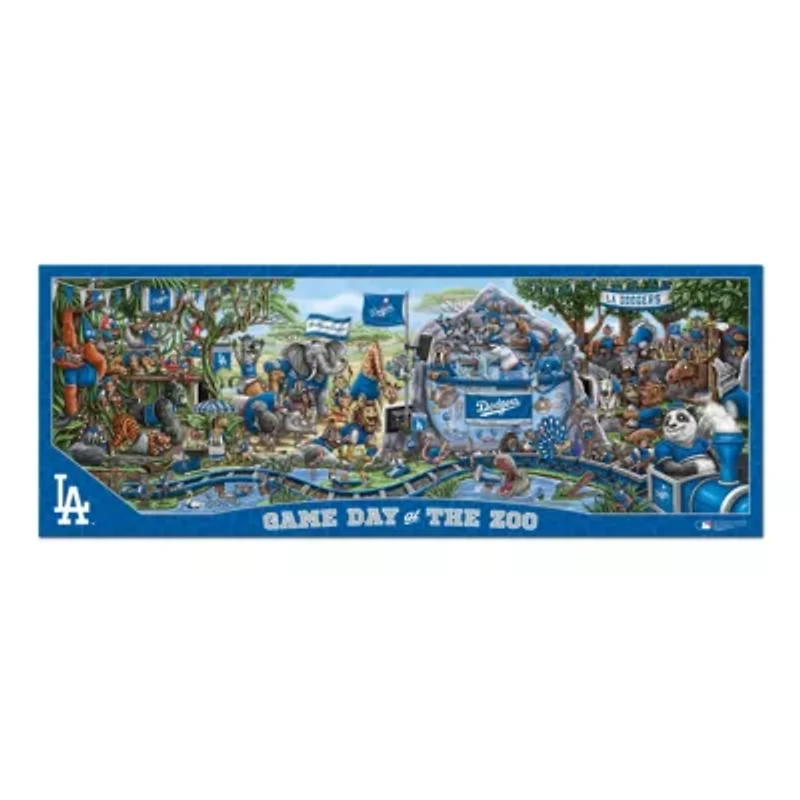 YouTheFan MLB Los Angeles Dodgers Game Day At The Zoo 500pc Puzzle