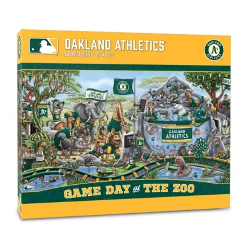 YouTheFan MLB Oakland Athletics Game Day At The Zoo 500pc Puzzle