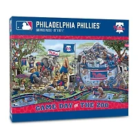 YouTheFan MLB Philadelphia Phillies Game Day At The Zoo 500pc Puzzle