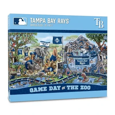 YouTheFan MLB Tampa Bay Rays Game Day At The Zoo 500pc Puzzle