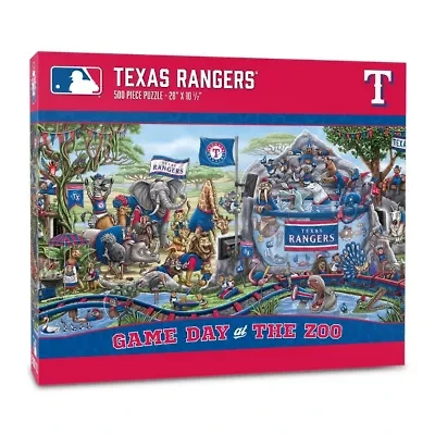 YouTheFan MLB Texas Rangers Game Day At The Zoo 500pc Puzzle