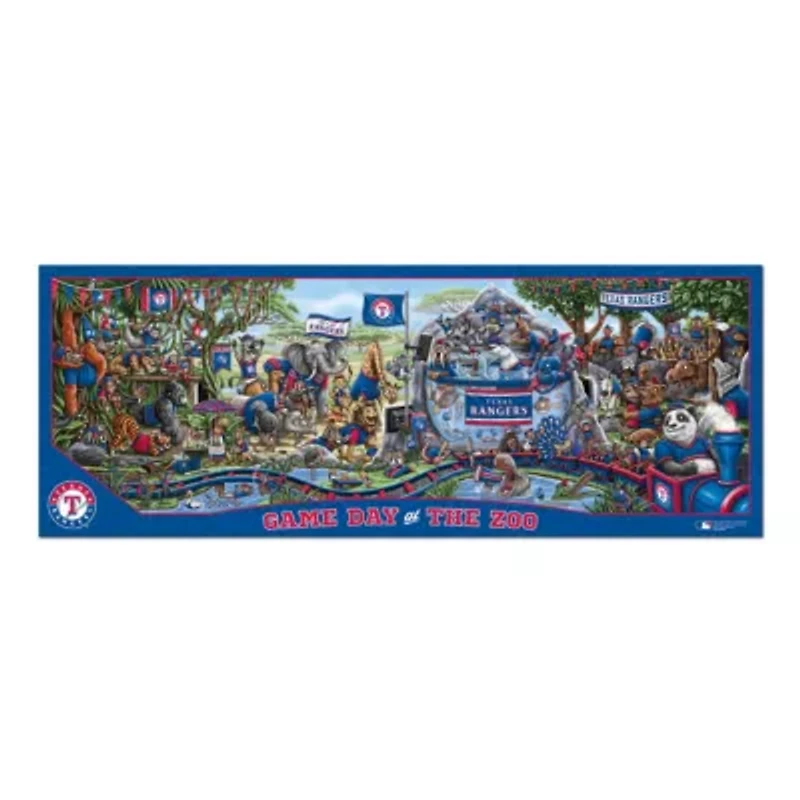YouTheFan MLB Texas Rangers Game Day At The Zoo 500pc Puzzle