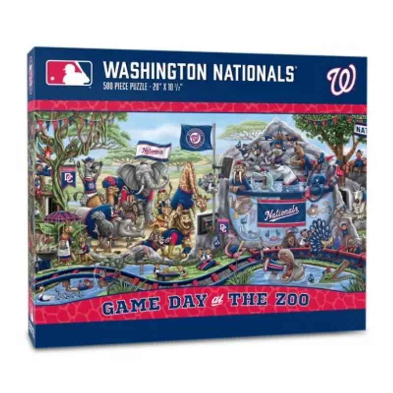 YouTheFan MLB Washington Nationals Game Day At The Zoo 500pc Puzzle