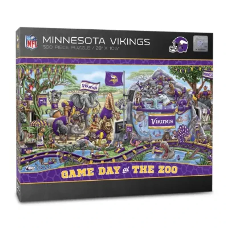 YouTheFan NFL Minnesota Vikings Game Day At The Zoo 500pc Puzzle