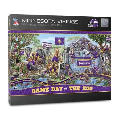 YouTheFan NFL Minnesota Vikings Game Day At The Zoo 500pc Puzzle