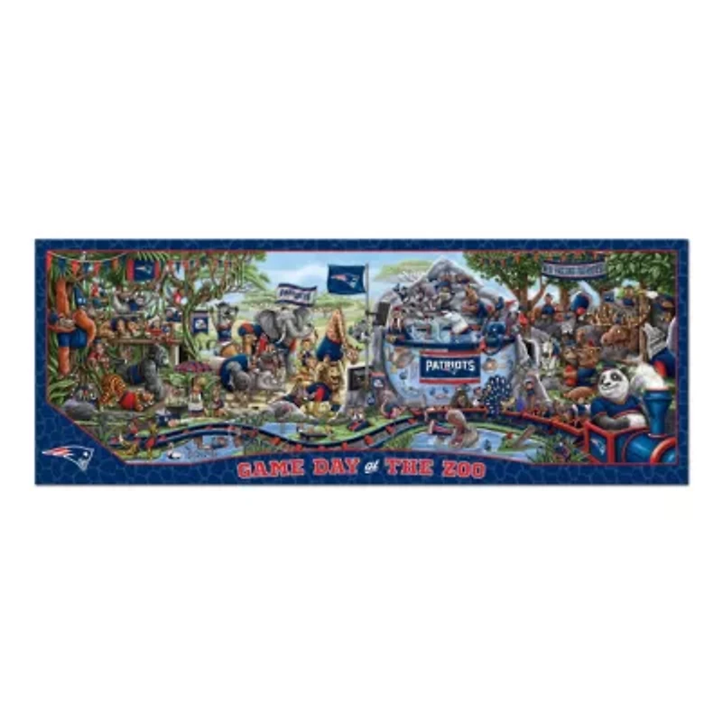 YouTheFan NFL New England Patriots Game Day At The Zoo 500pc Puzzle