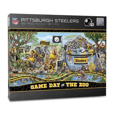 YouTheFan NFL Pittsburgh Steelers Game Day At The Zoo 500pc Puzzle