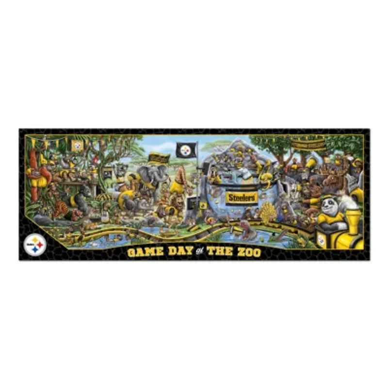 YouTheFan NFL Pittsburgh Steelers Game Day At The Zoo 500pc Puzzle