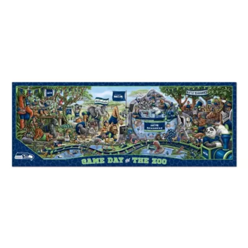YouTheFan NFL Seattle Seahawks Game Day At The Zoo 500pc Puzzle