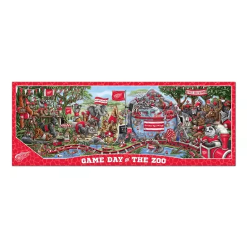 YouTheFan NHL Detroit Red Wings Game Day At The Zoo 500pc Puzzle