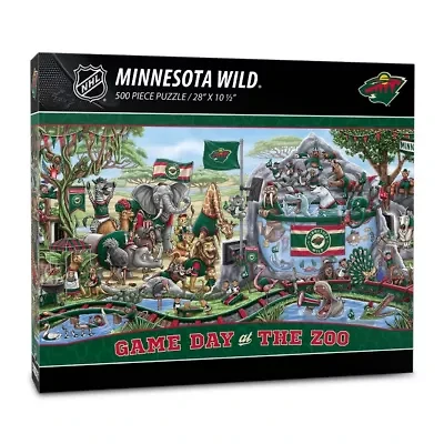 YouTheFan NHL Minnesota Wild Game Day At The Zoo 500pc Puzzle