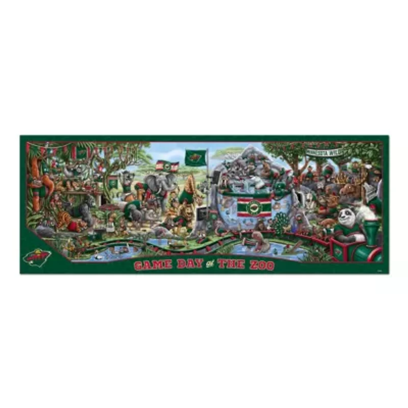 YouTheFan NHL Minnesota Wild Game Day At The Zoo 500pc Puzzle