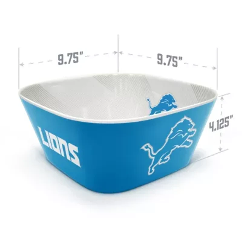 YouTheFan NFL Detroit Lions Large Party Bowl