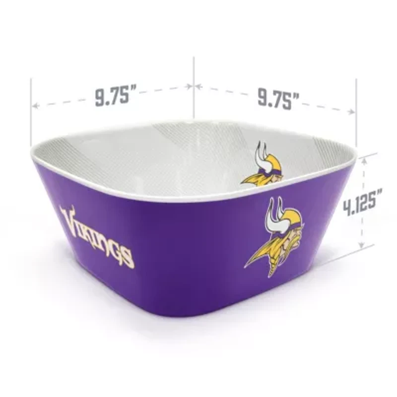 YouTheFan NFL Minnesota Vikings Large Party Bowl