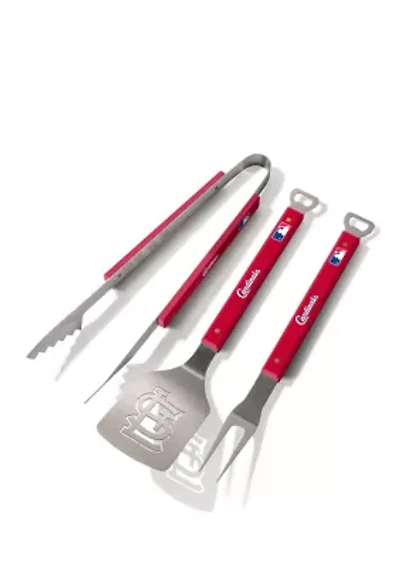 YouTheFan MLB St. Louis Cardinals Spirit Series 3-Piece BBQ Set