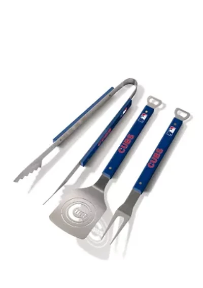 YouTheFan MLB Chicago Cubs Spirit Series 3-Piece BBQ Set