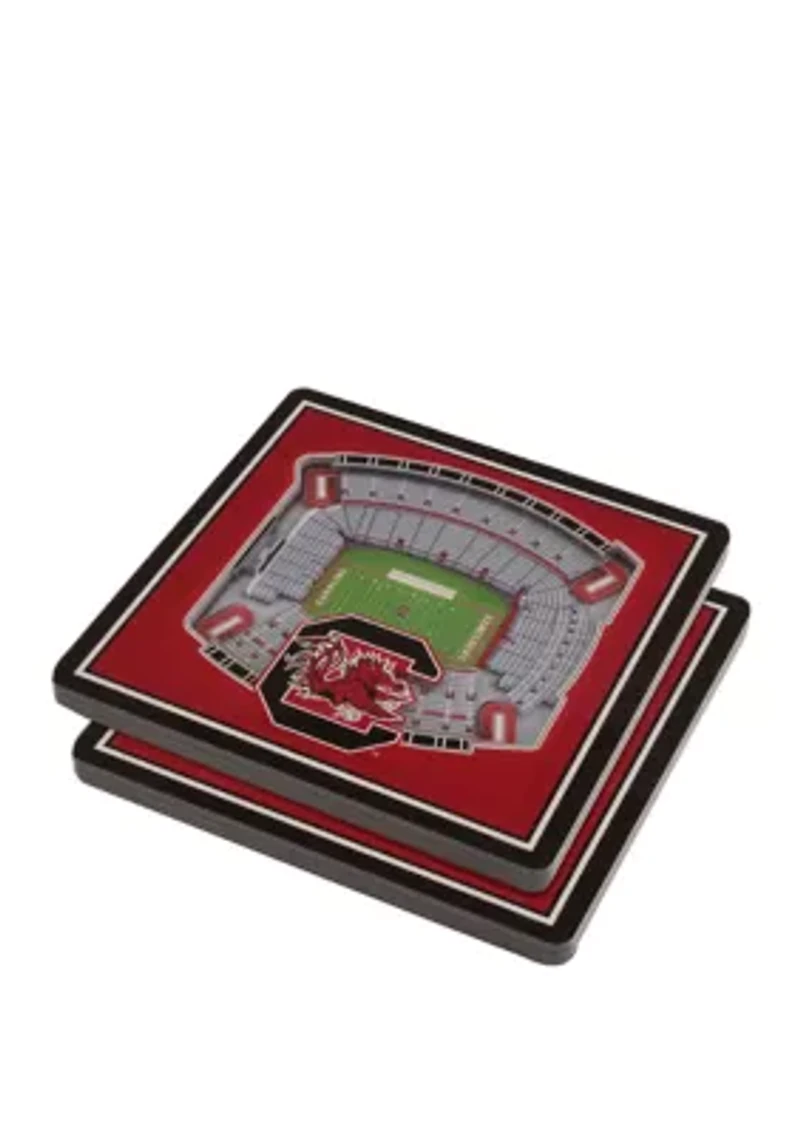 YouTheFan NCAA South Carolina Gamecocks 3D StadiumView Coasters - Williams-Brice Stadium