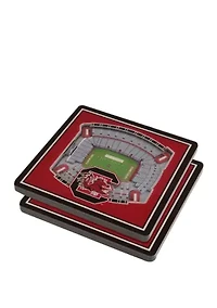 YouTheFan NCAA South Carolina Gamecocks 3D StadiumView Coasters - Williams-Brice Stadium