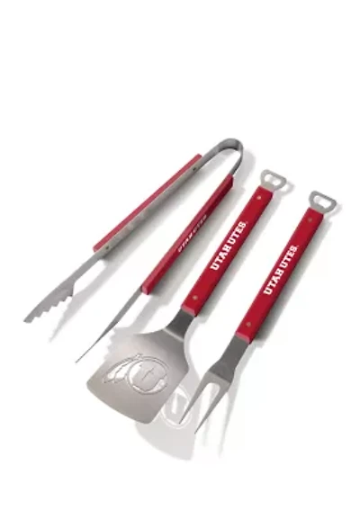 YouTheFan NCAA Utah Utes Spirit Series 3-Piece BBQ Set