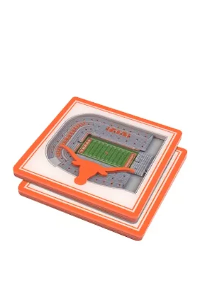 YouTheFan NCAA Texas Longhorns 3D StadiumView Coasters - Darrell K Royal–Texas Memorial Stadium