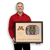 YouTheFan NCAA Minnesota Golden Gophers 25-Layer StadiumViews 3D Wall Art - Huntington Bank Stadium